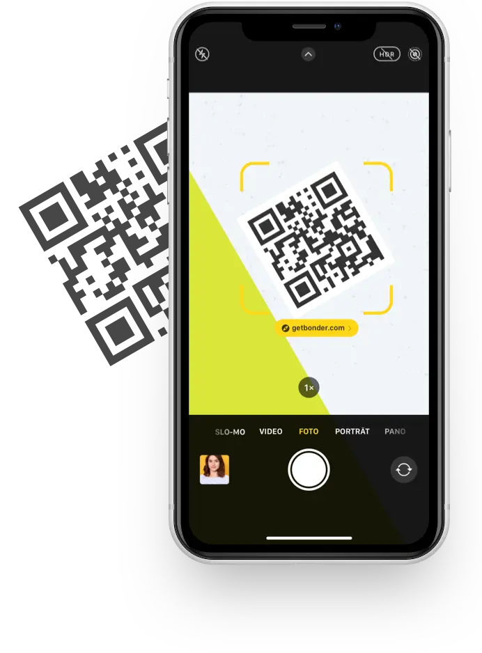 Smartphone mit Magic-Code